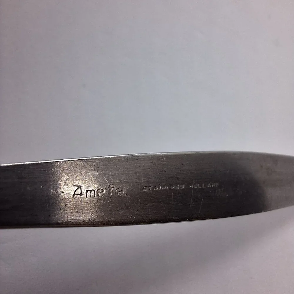 Amefa TULIP TIME Stainless Flatware Holland Butter Spreader‎ Lot Of 2 6.5 inches